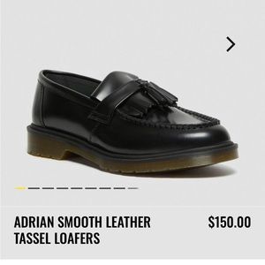 Dr. Martens Adrian smooth leather tassel loafers 39
